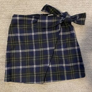 ARITZIA WILFRED DORINE WOOL TOE FAUX WRAP SKIRT